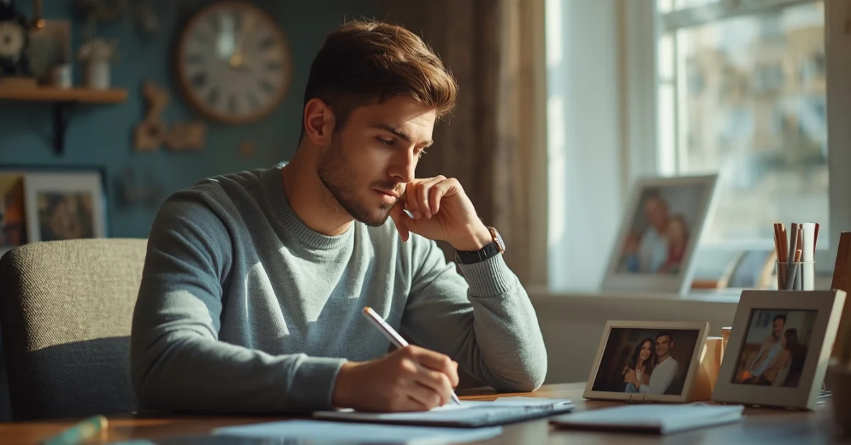 Handwritten love letter expressing genuine feelings and sincere emotions