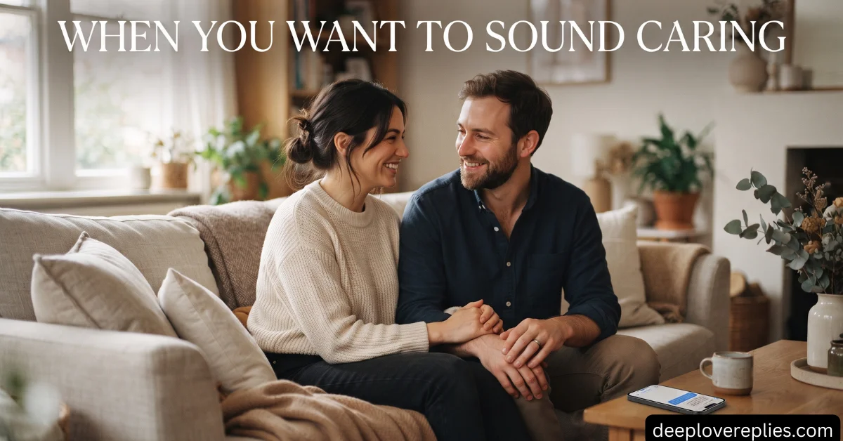 When You Want to Sound Caring