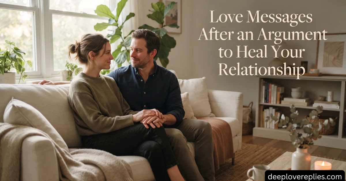 Love Messages After an Argument to Heal Your Relationship