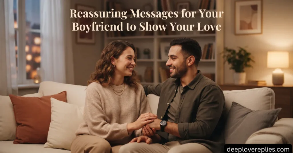 Reassuring Messages for Your Boyfriend to Show Your Love