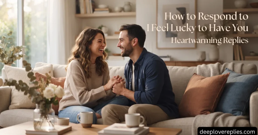How to Respond to I Feel Lucky to Have You Heartwarming Replies