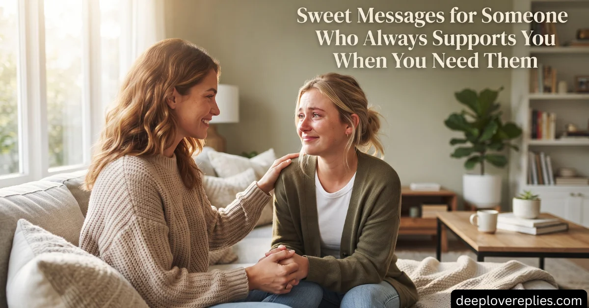 Sweet Messages for Someone Who Always Supports You When You Need Them