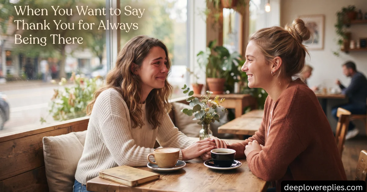 When You Want to Say Thank You for Always Being There