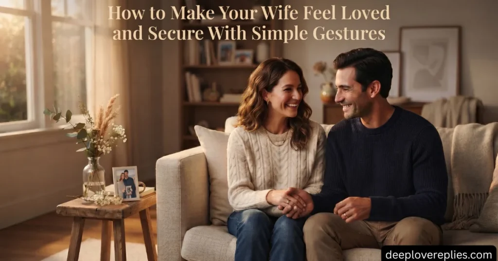 How to Make Your Wife Feel Loved and Secure With Simple Gestures